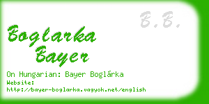 boglarka bayer business card
