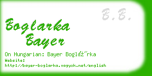 boglarka bayer business card